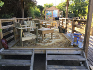 Espace détente au bivouac
