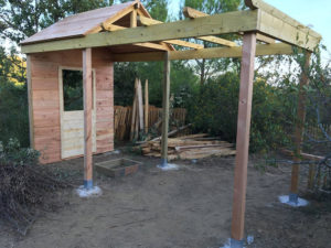 Construction de la station service